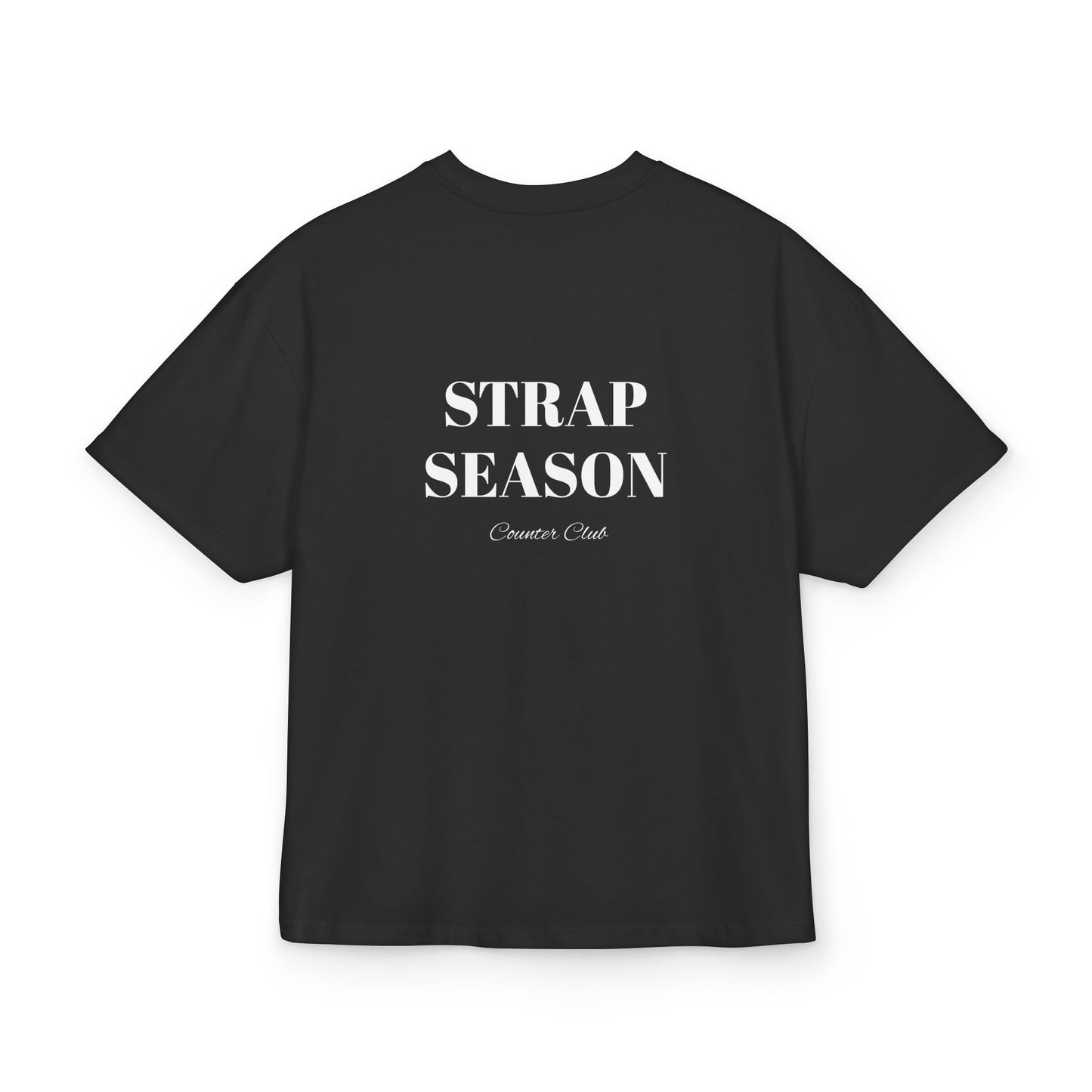 Black Oversized STRAP SEASON T-Shirt