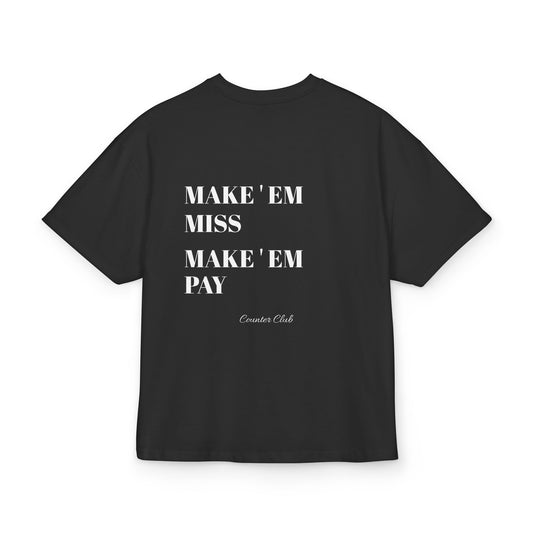 Box Tee - Make Em Miss Make Em Pay Tee, Counter Club for Boxers