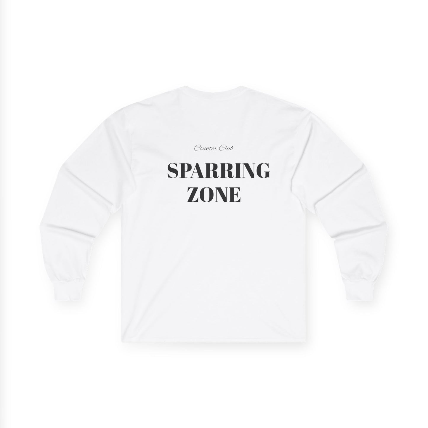 Long Sleeve Tee - White SPARRING ZONE Design