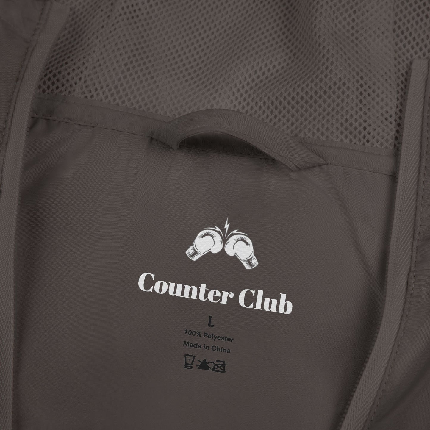 Counter Club Unisex Wind Breaker Jacket in Navy, Red, Black, and Gray for Boxers