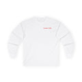White Long Sleeve  Red/White