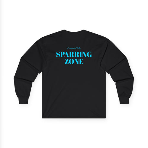 Black Long Sleeve Sparring Zone Black/Blue