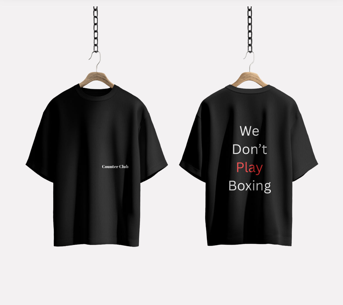 Black We Don't Play Boxing T-Shirt