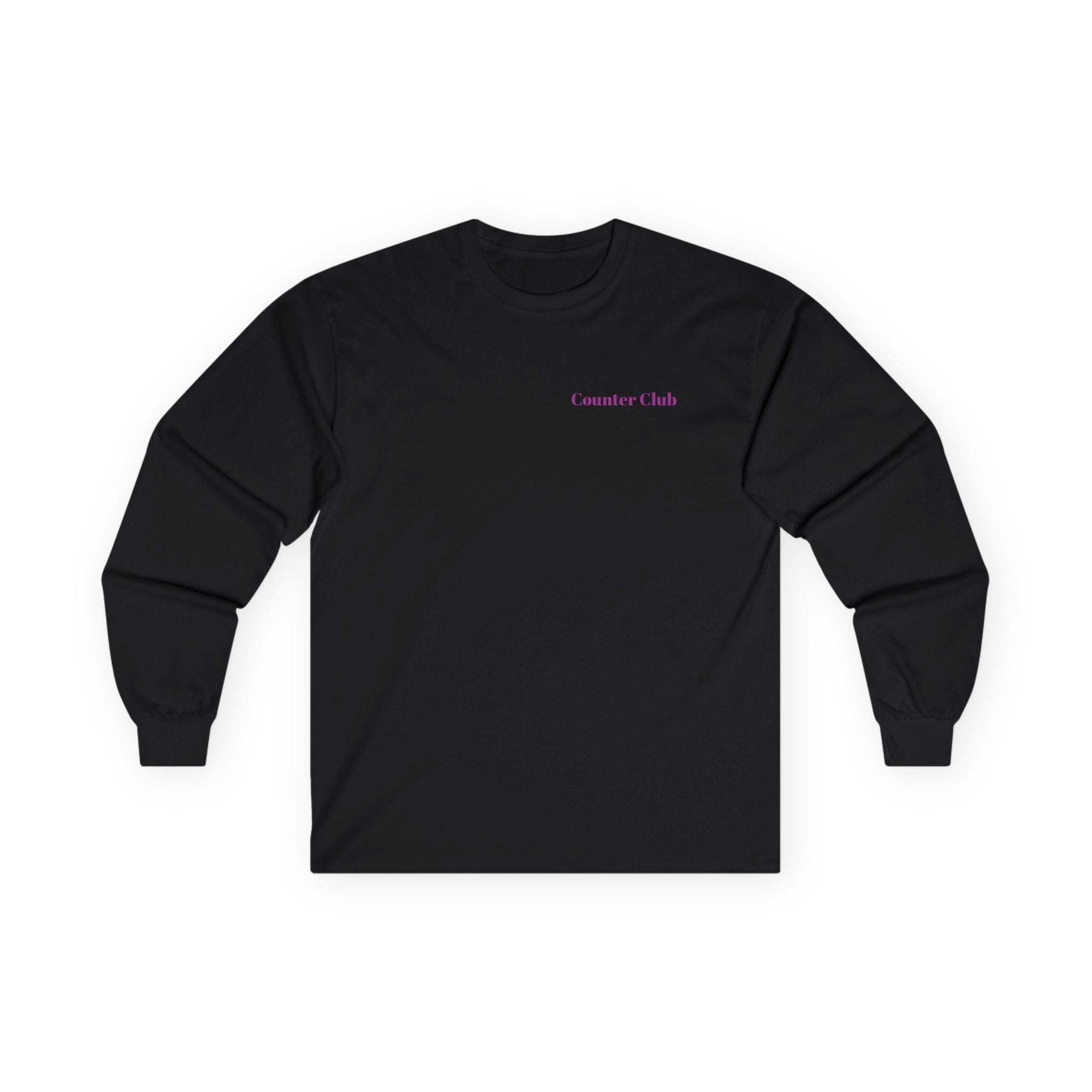 Black Long Sleeve  Black/Purple