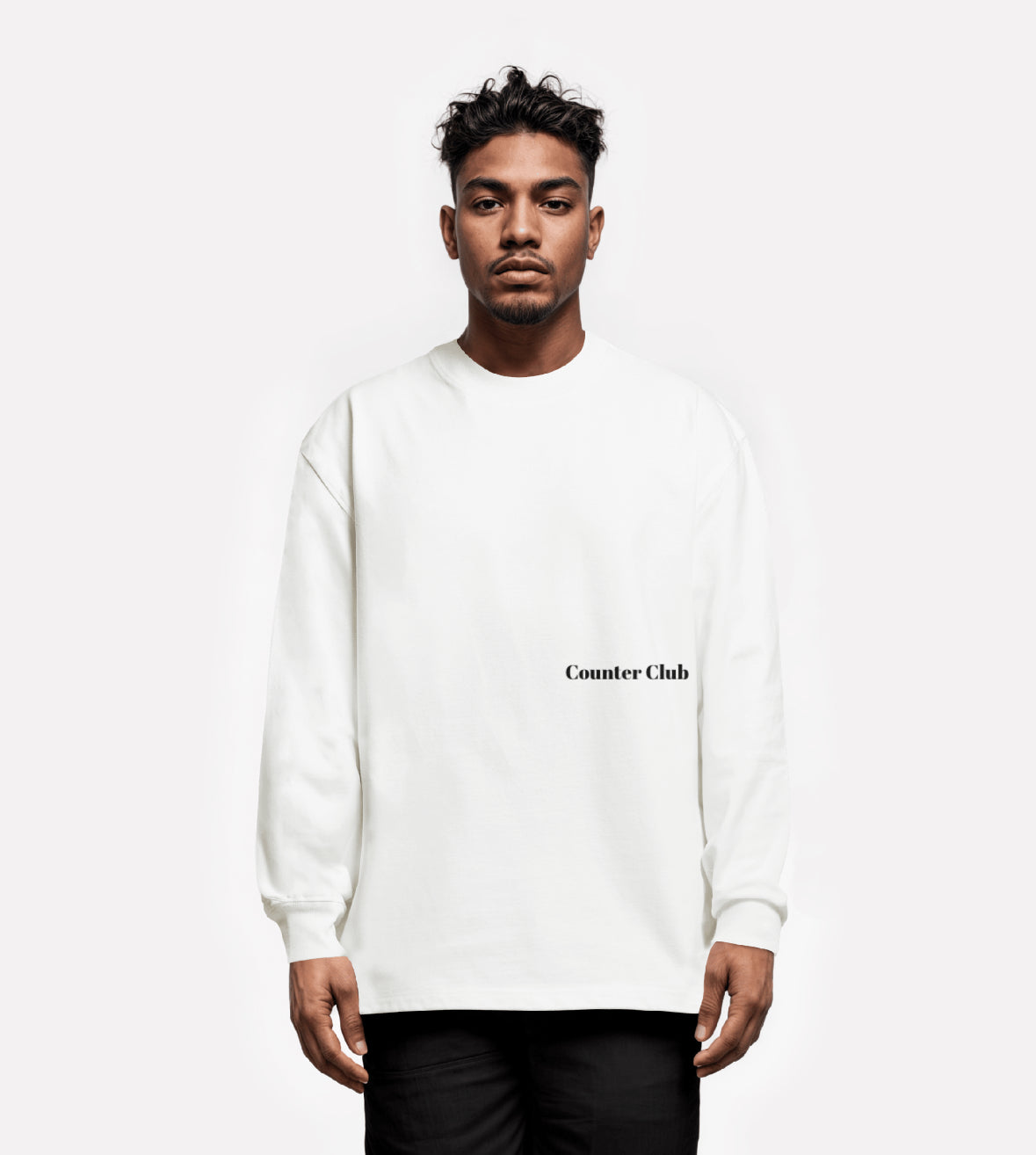 White Long Sleeve Sparring Zone Tee