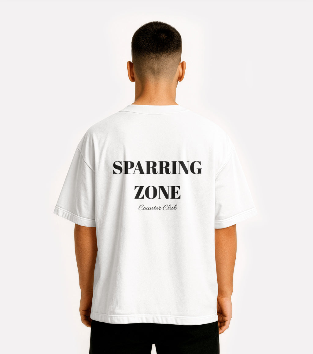 White SPARRING ZONE T-Shirt