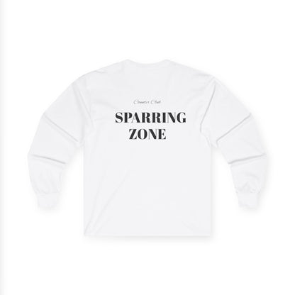 Long Sleeve Tee - White SPARRING ZONE Design