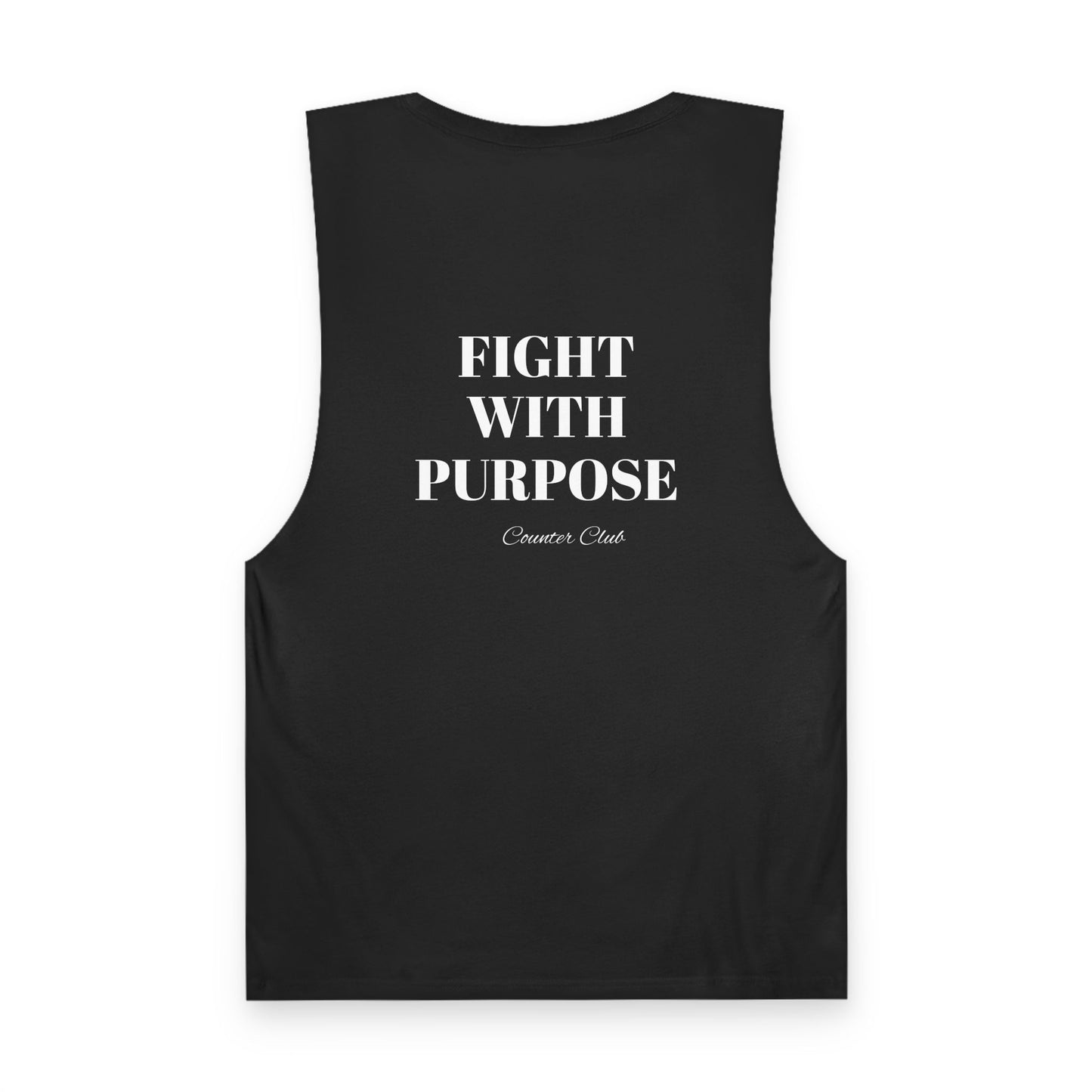 Tank Top for Boxers - Fight with Purpose Black Tank Top