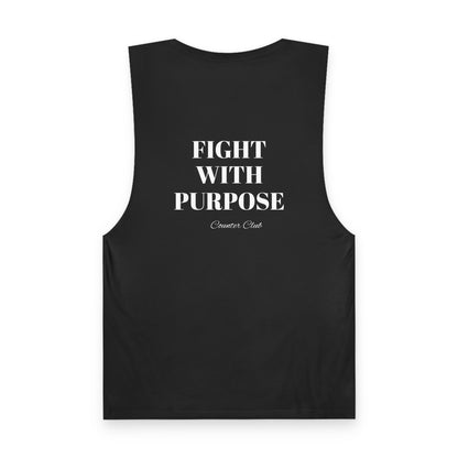 Tank Top for Boxers - Fight with Purpose Black Tank Top