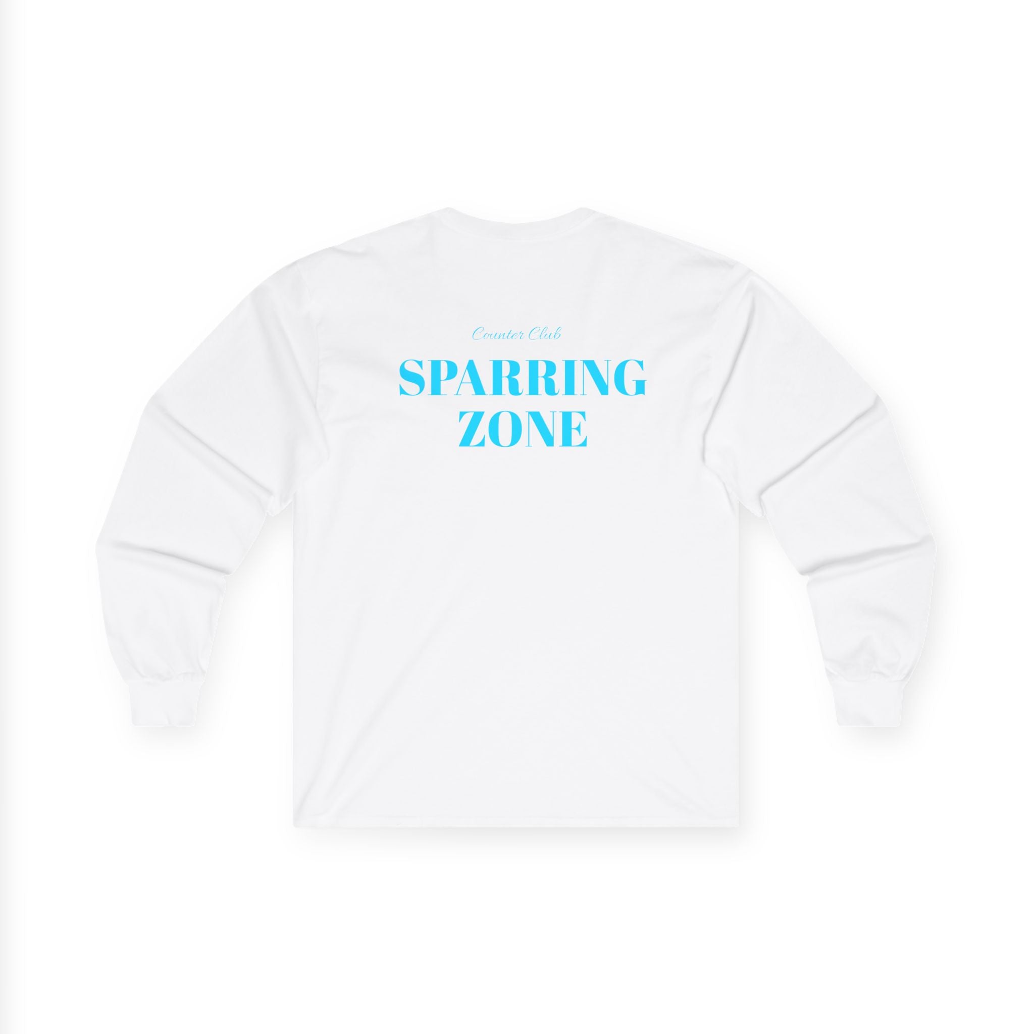 White Long Sleeve Sparring Zone Tee