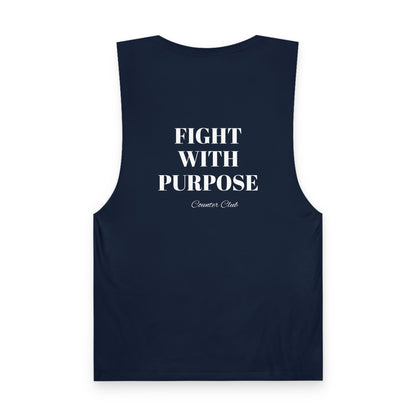 Tank Top for Boxers - Fight with Purpose Black Tank Top