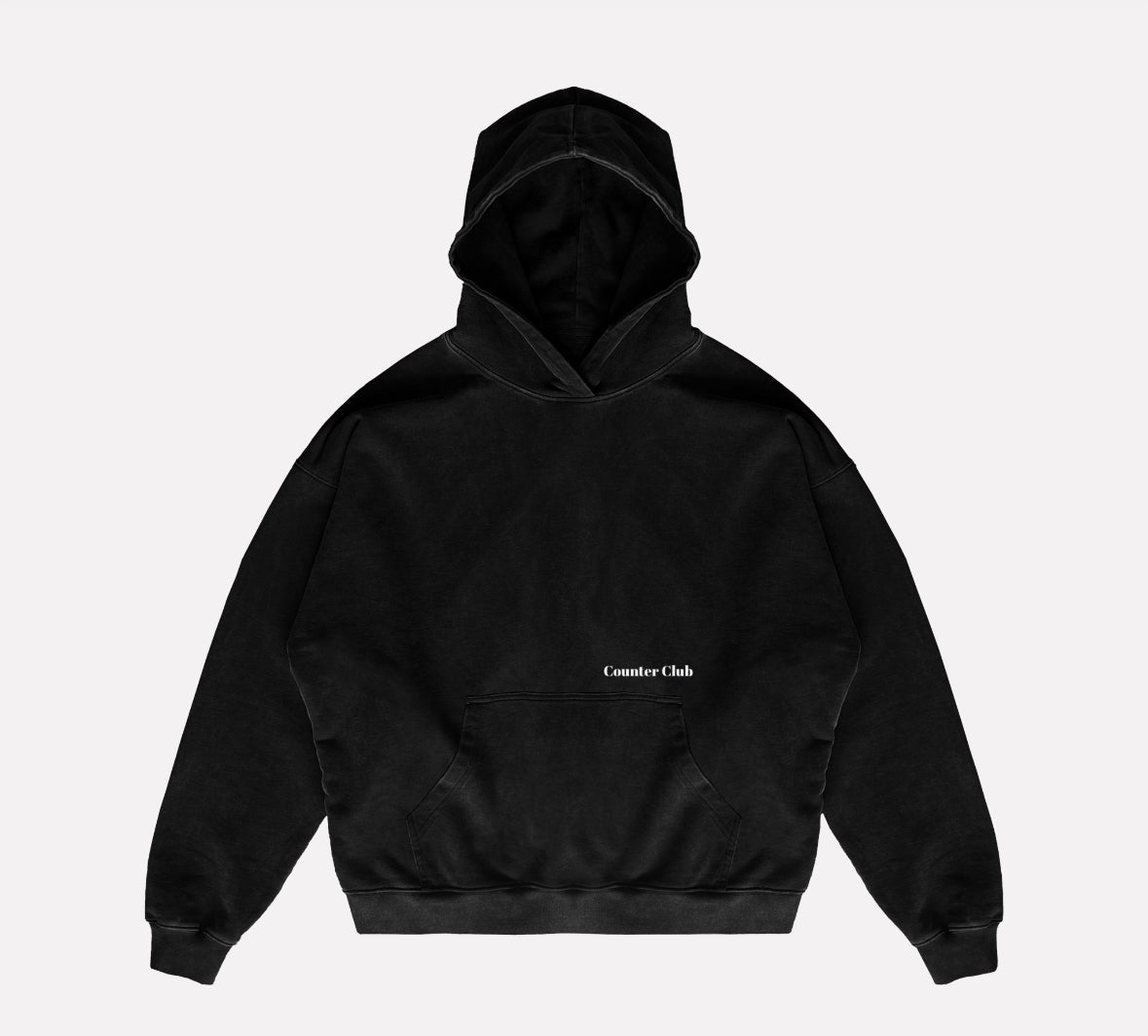 Black Oversized SPARRING ZONE Hoodie